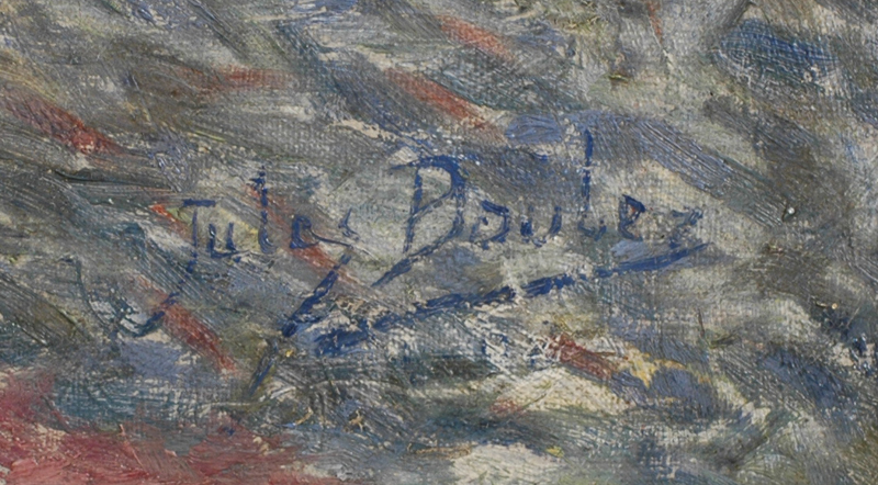 Jules Boulez — Signature of the artist, bottom right.