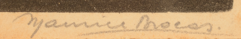 Maurice Brocas — Signature of the artist in pencil, bottom right