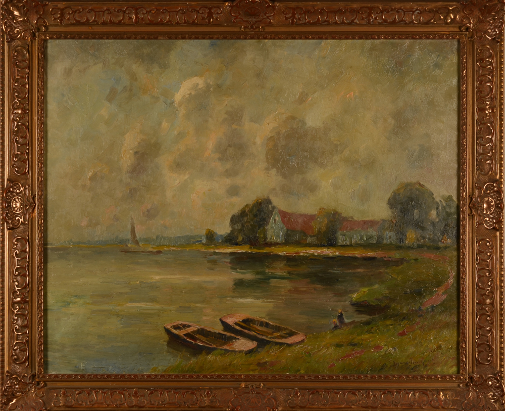 ?Herman Broeckaert — The painting in its original frame