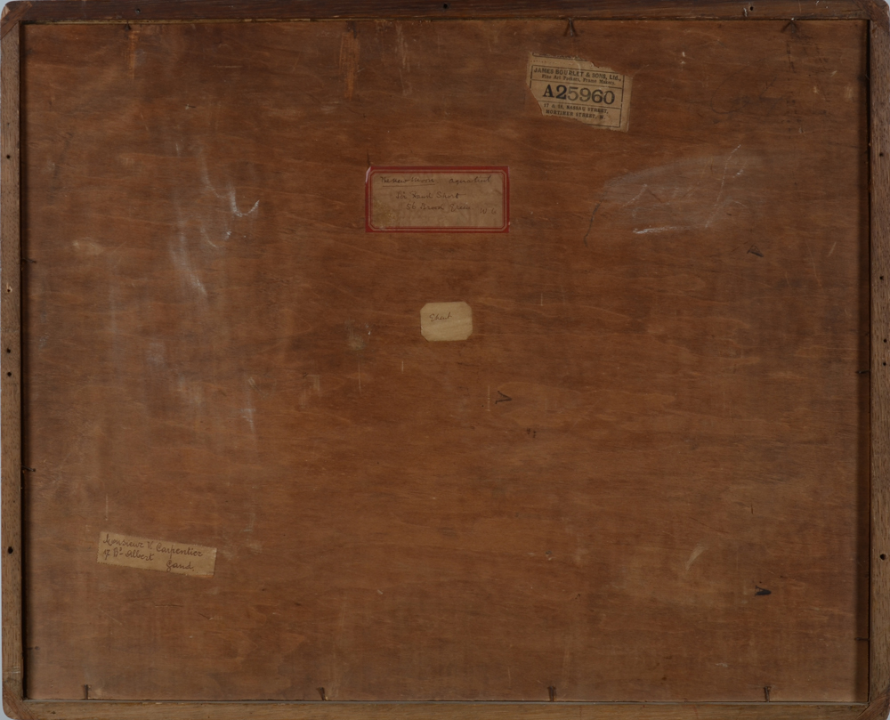 Sir Frank Short — Back of the work