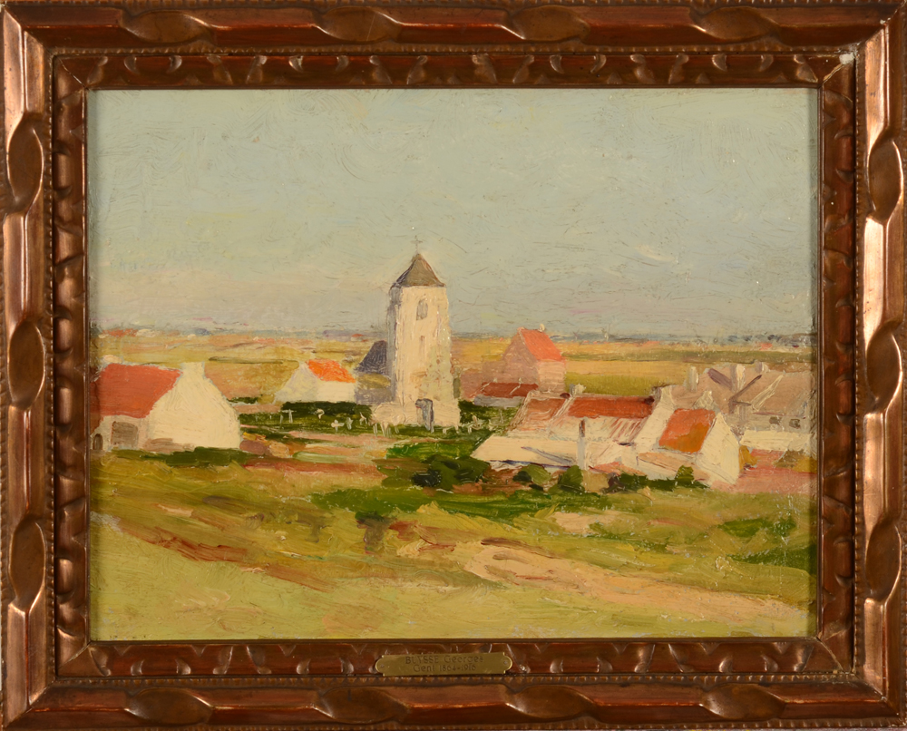 Georges Buysse Mariekerke — Huile sur toile, attribué à G. Buysse, datée ca; 1897, dans le cadre original