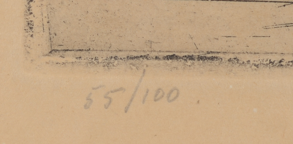 Jakob Smits — Justification in pencil bottom left