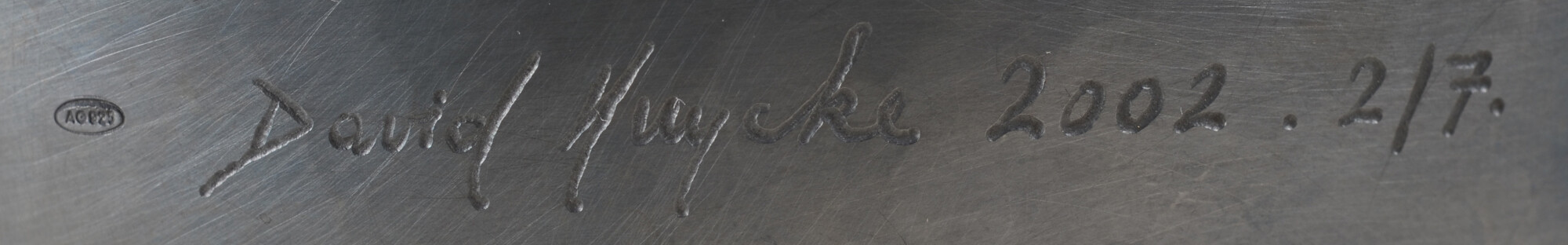 David Huycke — Signature of the artist on all the pieces, together with date of fabrication, justification and alloy mark
