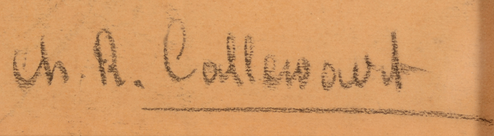 Charles-René Callewaert — signature of the artist in pencil bottom right