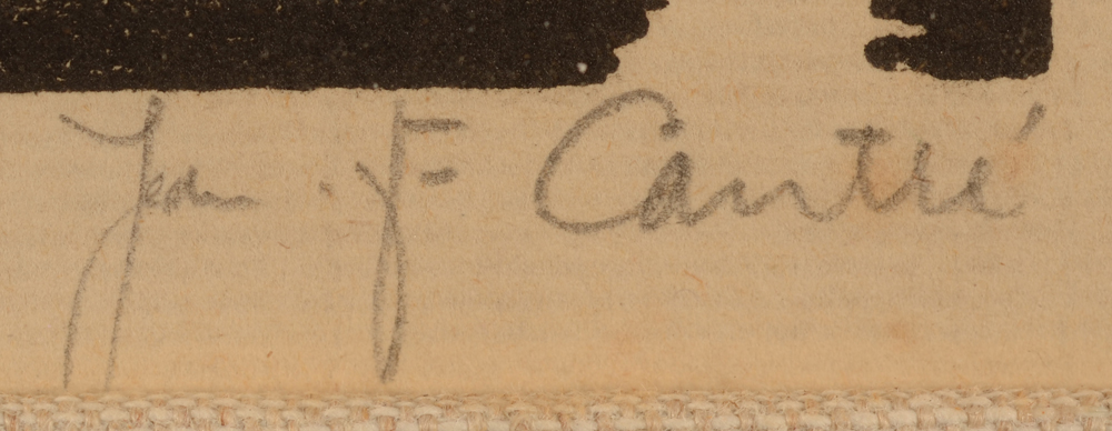 Jan-Frans Cantré — Signature of the artist, bottom right