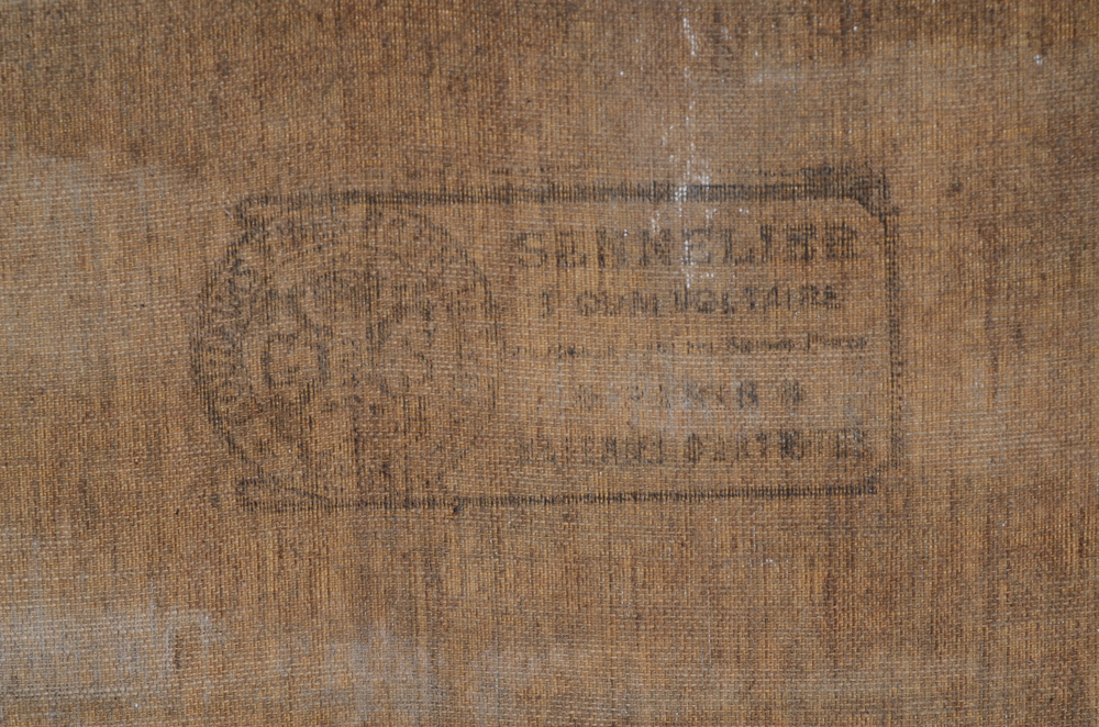 Hippolyte Michelin — Stamp at the back of the canvas