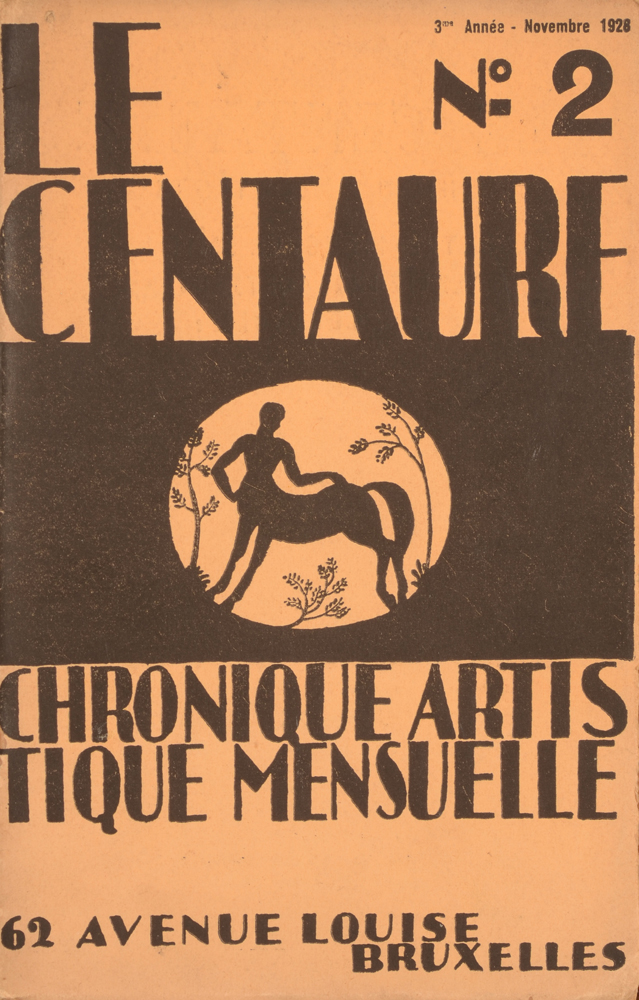 Le Centaure — Novembre 1928 cover
