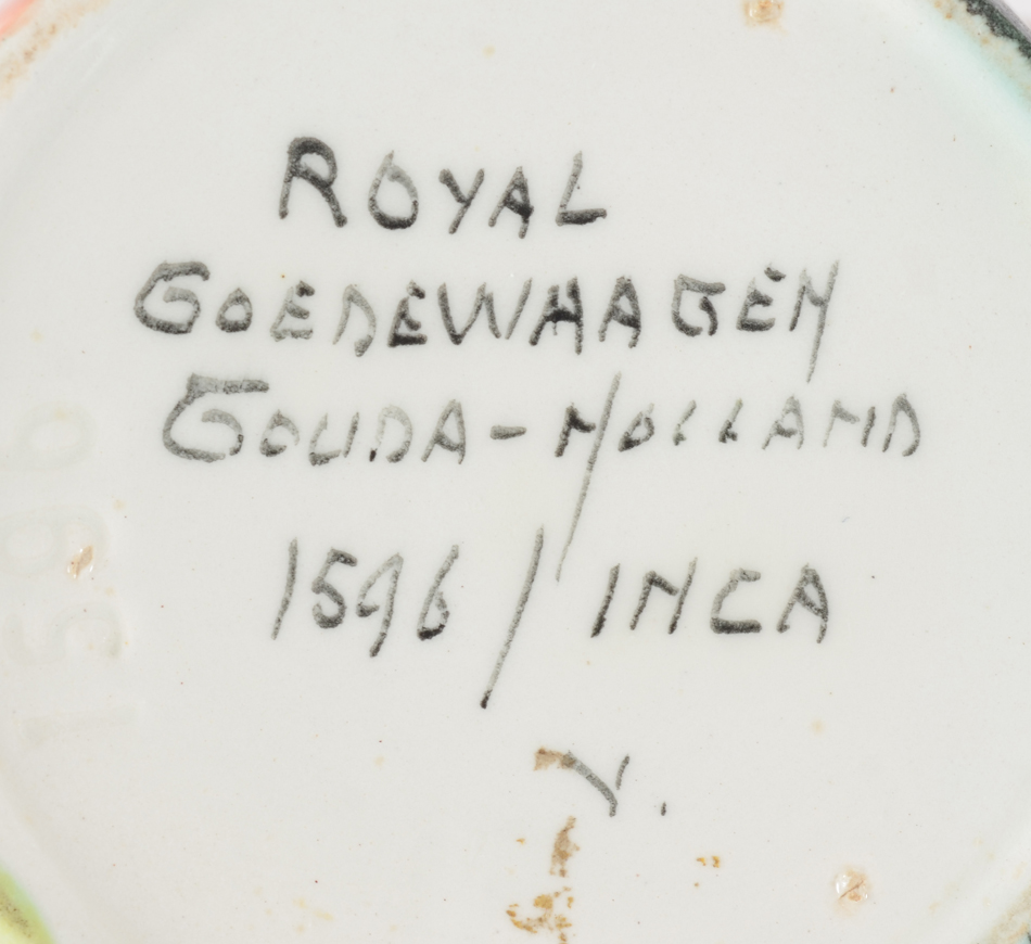 Royal Goedewaagen (Gouda) Inca vase — Mark on the bottom of the base