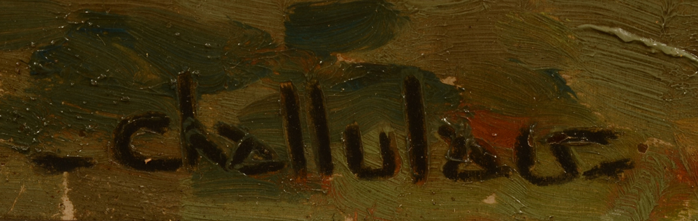 Marcel Challulau — Signature of the artist bottom left