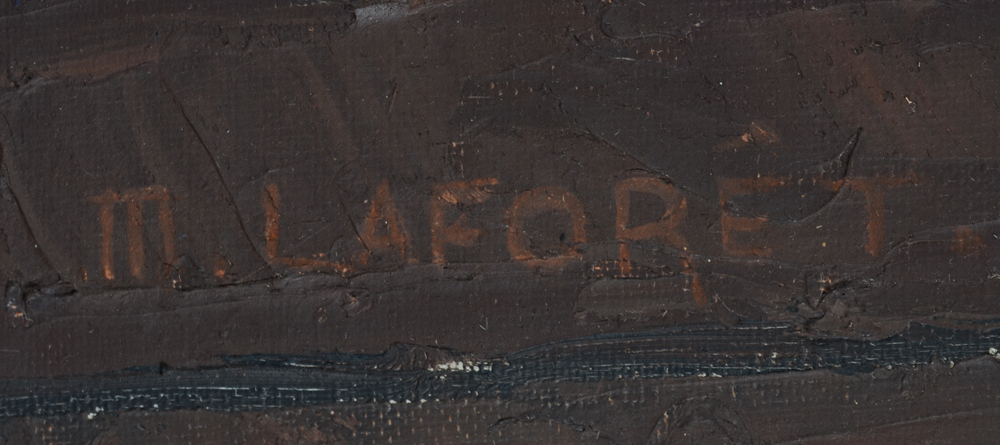 Marcel Laforêt — Signature of the artist, bottom left