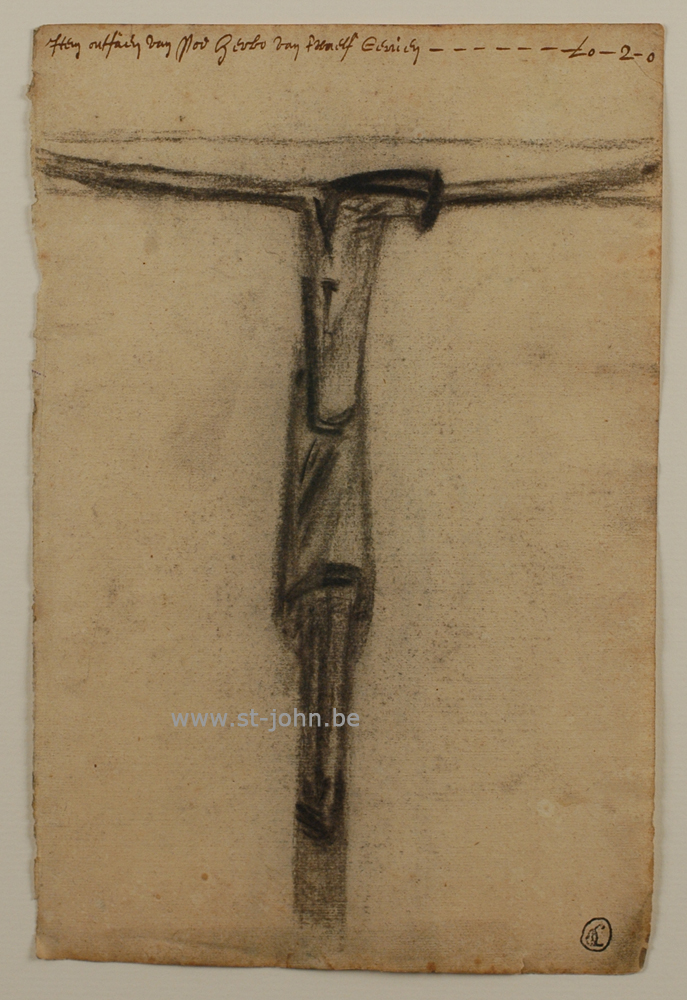 Oscar Colbrandt — <p>
	<strong>Oscar Colbrandt (1879-1959)</strong>, Christ with text, charcoal on archive paper, (<strong>SOLD</strong>)</p>