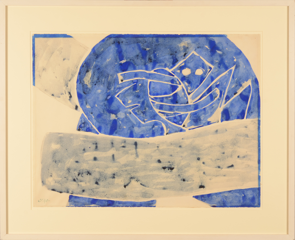 Georges Collignon — Aquarelle sur papier, signée