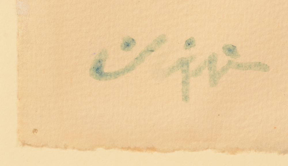 Georges Collignon — signature of the artist, bottom left
