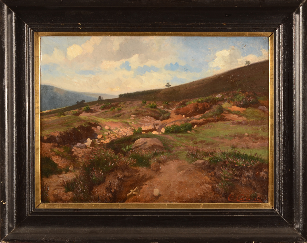 Charles Coumont Landscape Study — With frame&nbsp;