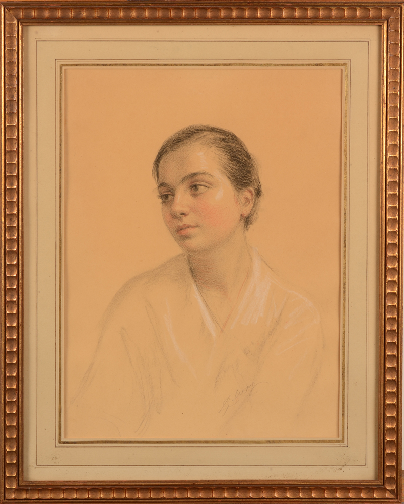 Léon Gérard Crepy — <p>Du peintre et dessinateur Lillois, un beau portrait de fille</p>