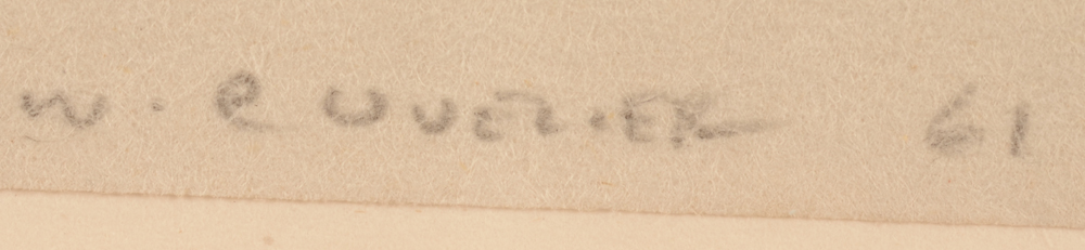 Werner Cuvelier — Signature of the artist and date, bottom right