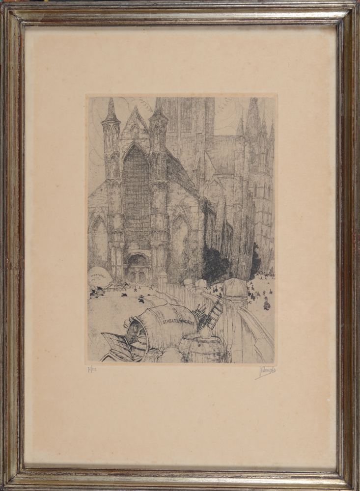 Jules De Bruycker Sint-Niklaas kerk, 1932 — In the original Leclercq frame