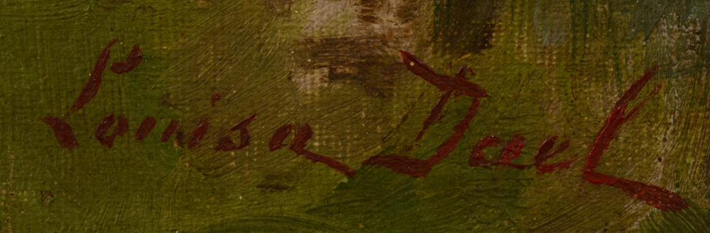 Louisa Dael — Signature of the artist, bottom left