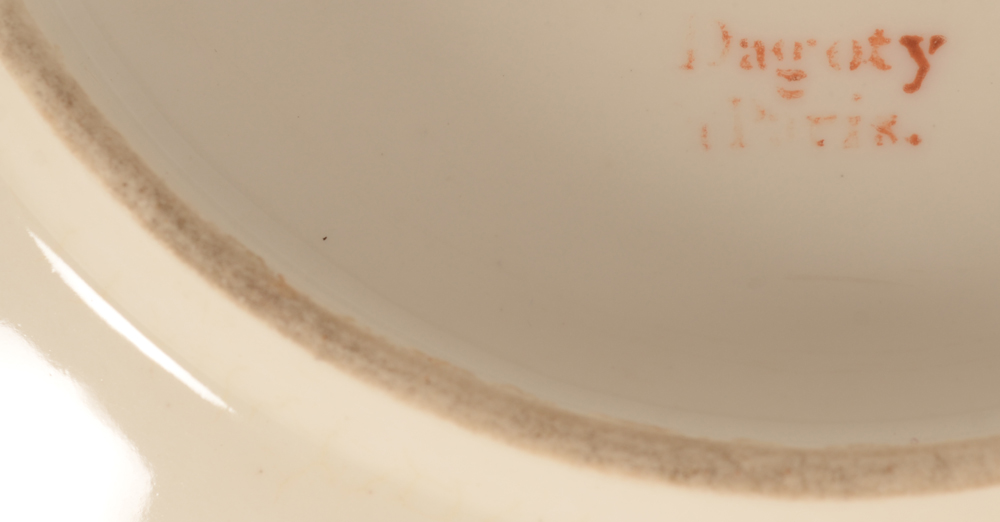 Dagoty Paris — Detail of the mark on the saucer
