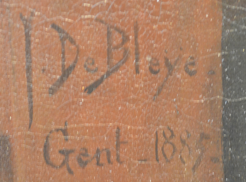 Jules De Bleye — Signature of the artist and date to the right