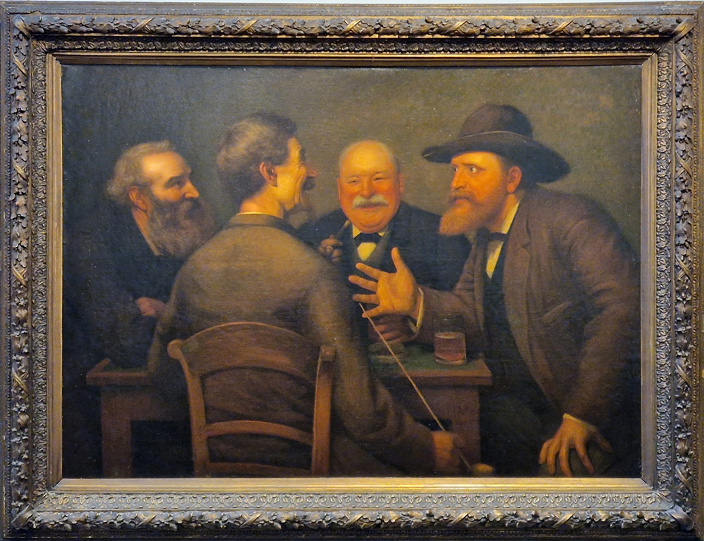 Jules De Bleye — Important huile sur toile signée et datée 1885