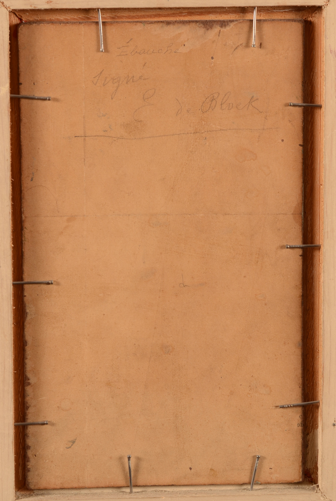 Eugène De Block — <p>Back&nbsp;of the cardboard back</p>