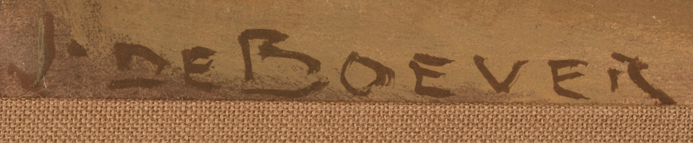 Jan Frans De Boever — Signature of the artist, bottom left