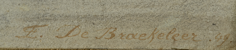 Ferdinand De Braekeleer — Signature of the atist and date 1849, bottom right.