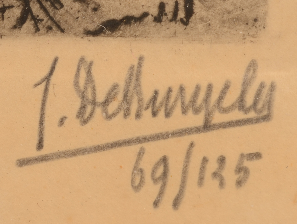 Jules De Bruycker — Signature of the artist in pencil and justification 69/125, bottom right