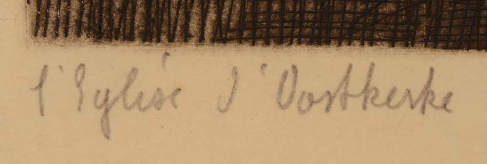 Jules De Bruycker — title in pencil by the artist, bottom left
