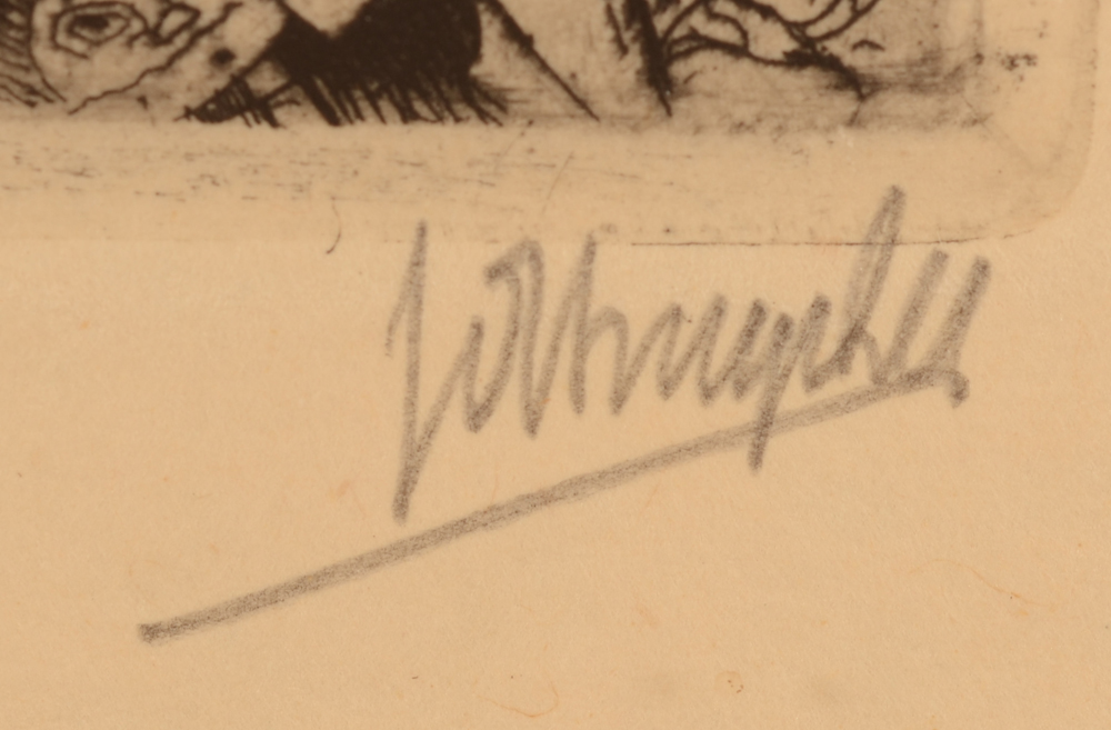 Jules De Bruycker — Signature in pencil of the artist bottom right
