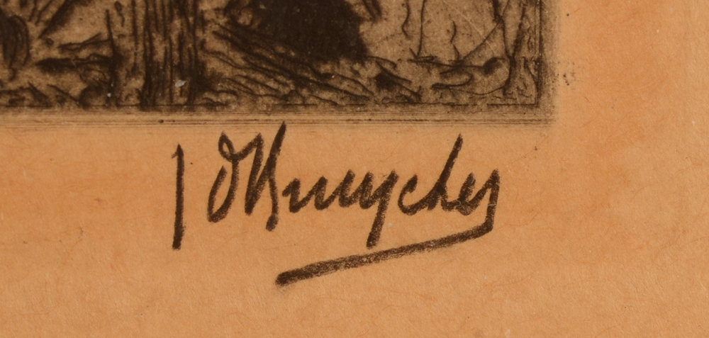 Jules De Bruycker — Signature of the artist in pencil bottom right