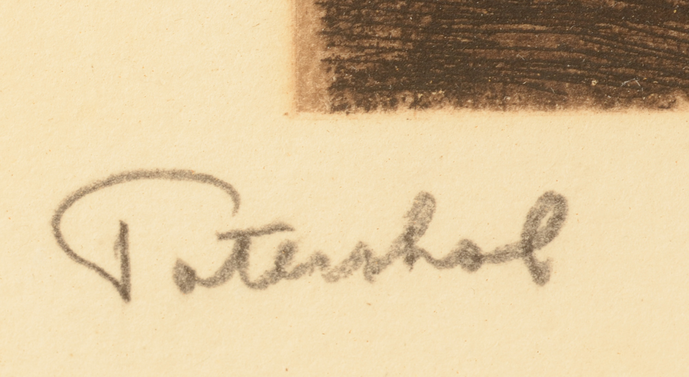 Jules De Bruycker — Title in pencil bottom left