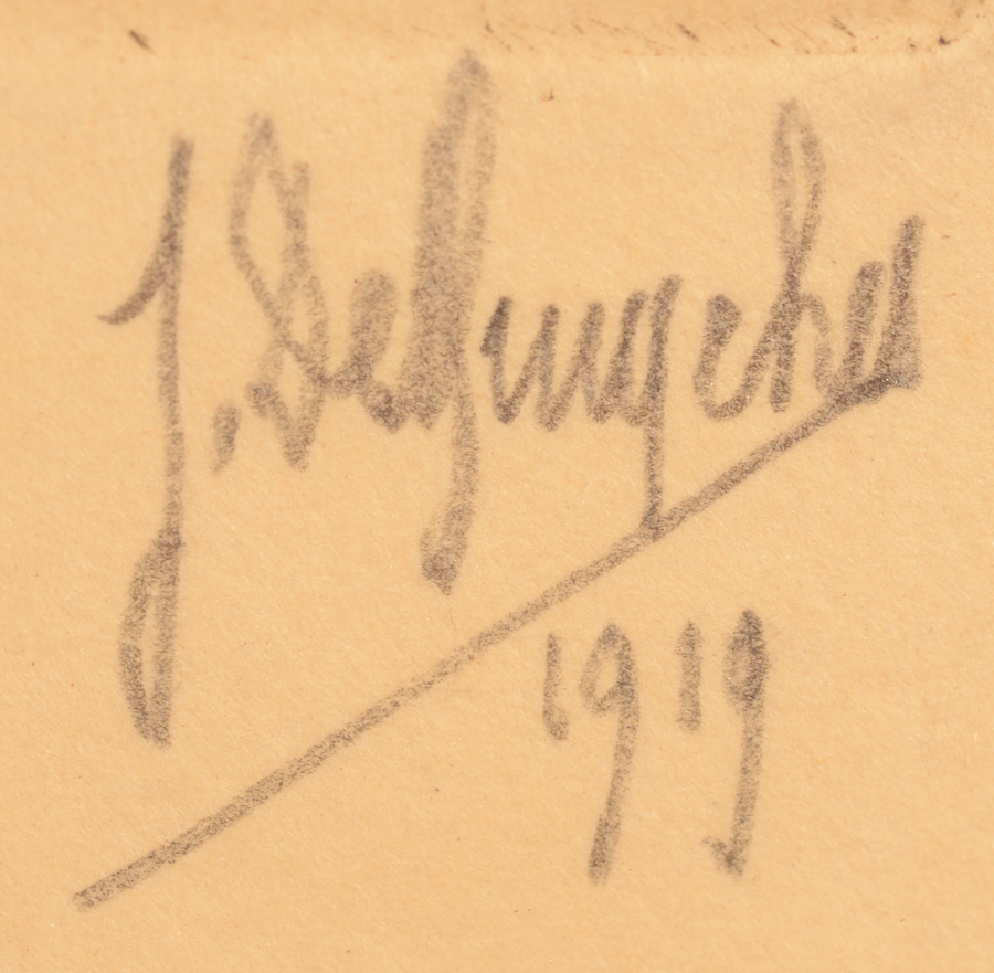 Jules De Bruycker Pauvresse — signature and date, bottom right