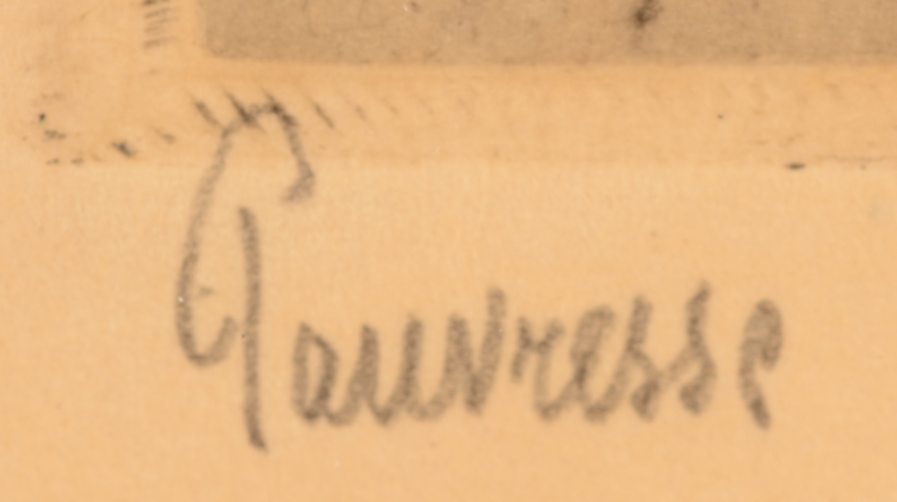 Jules De Bruycker Pauvresse — title inpencil bottom left
