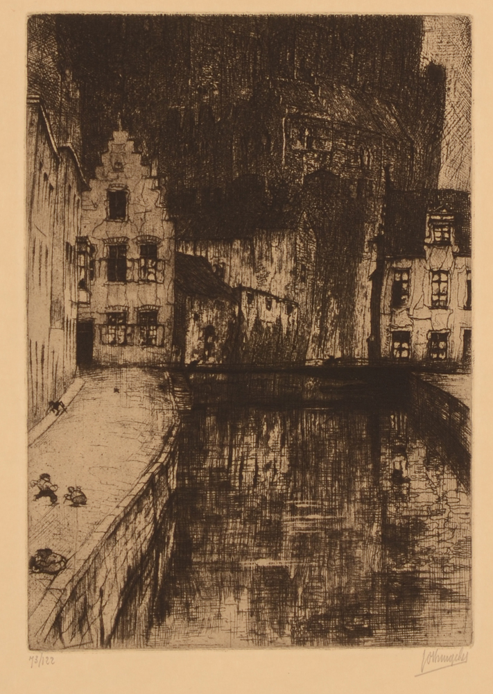 Jules De Bruycker — Quai de la Lieve or the Lievekaai with the castle in the background