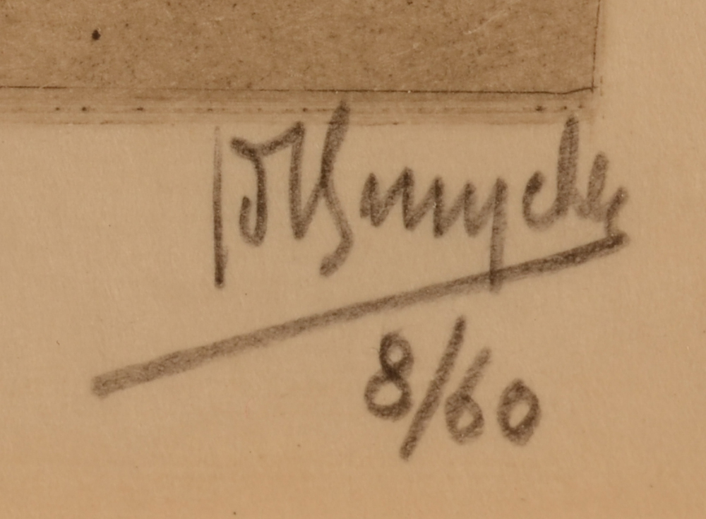Jules De Bruycker  — Signature of the artist and justification in pencil, bottom right