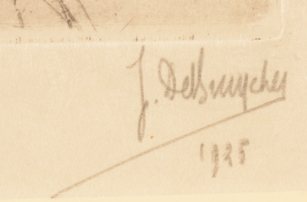 Jules De Bruycker — Signature of the artis and date in pencil bottom right