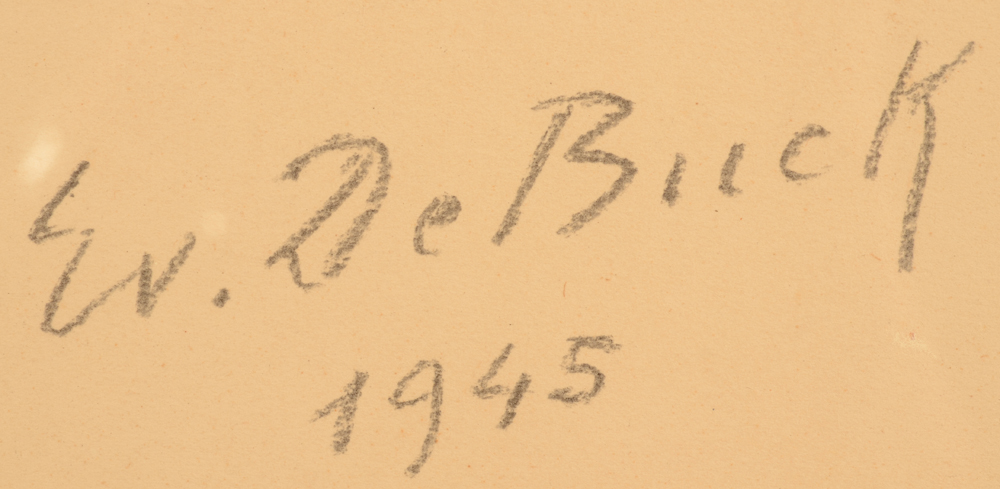 Evariste De Buck — Signature of the artist and date, bottom right