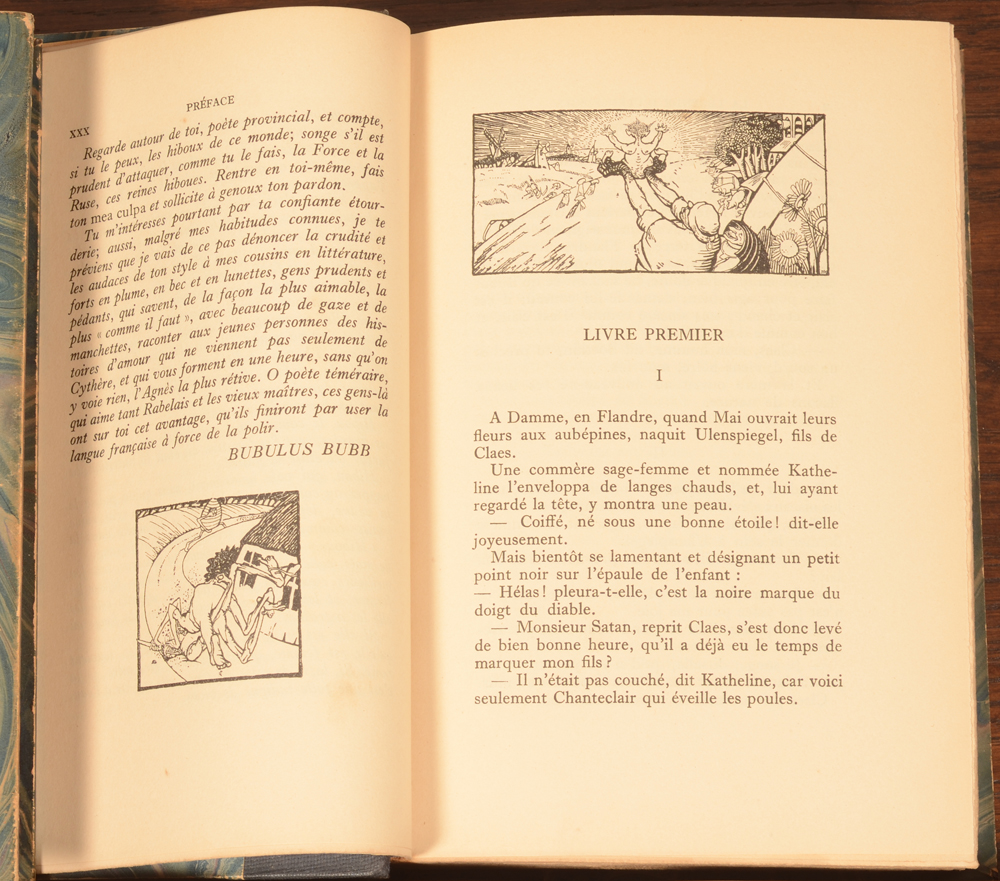 Charles De Coster Ulenspiegel illustrated by Jules De Bruycker — Sample of the layout with illustrations