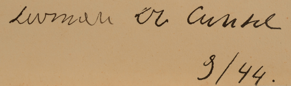 Herman Lucien de Cunsel — Signature of the artist and date, bottom right