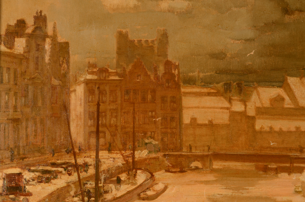 Alfons De Cuyper — Detail with the Castle of the Counts in the back