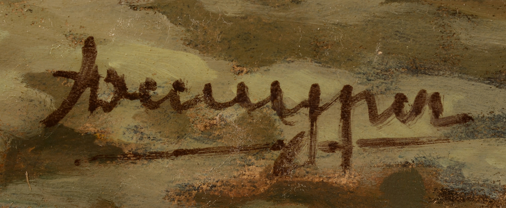 Alfons De Cuyper — Signature of the artist bottom right