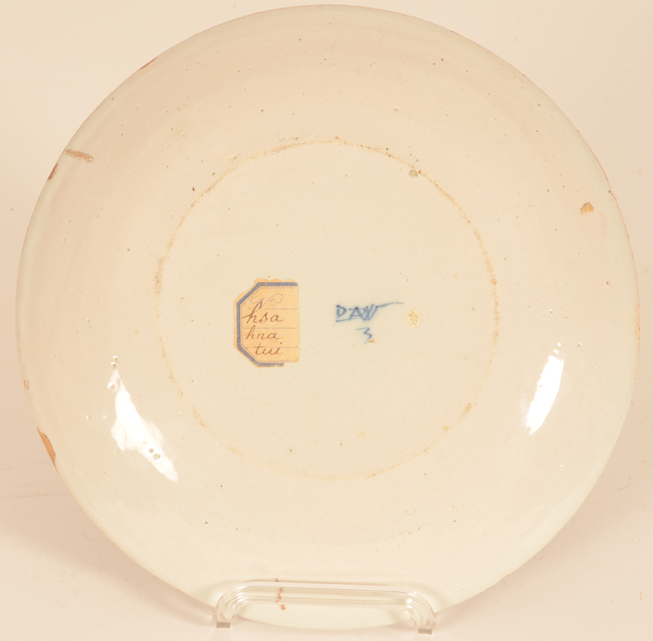 De Paauw Delft — Back of the plate