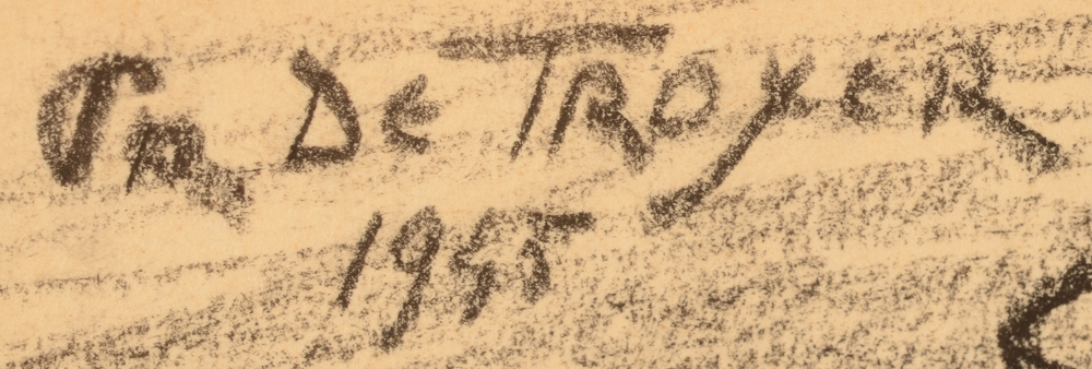 Prosper De Troyer — Signature of the artist and date, top right