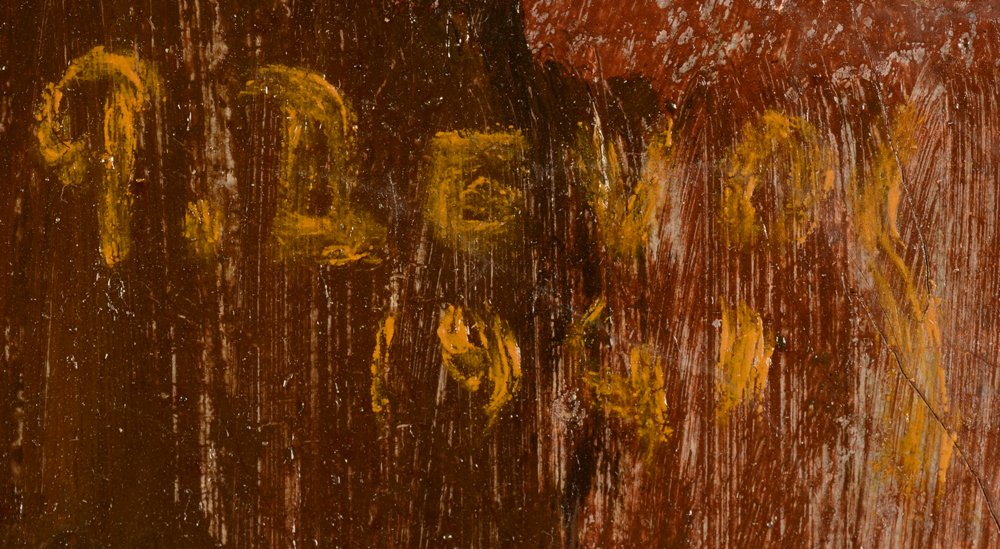 Pierre De Vos — Signature of the artist and date top right