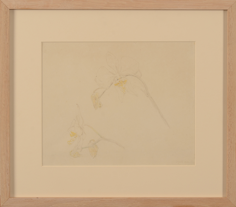 Anna de Weert — the drawing in its modern frame