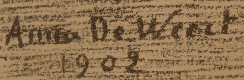 Anna de Weert — signature and date in the image bottom left