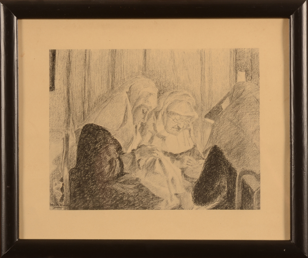 Anna de Weert — the print in its frame