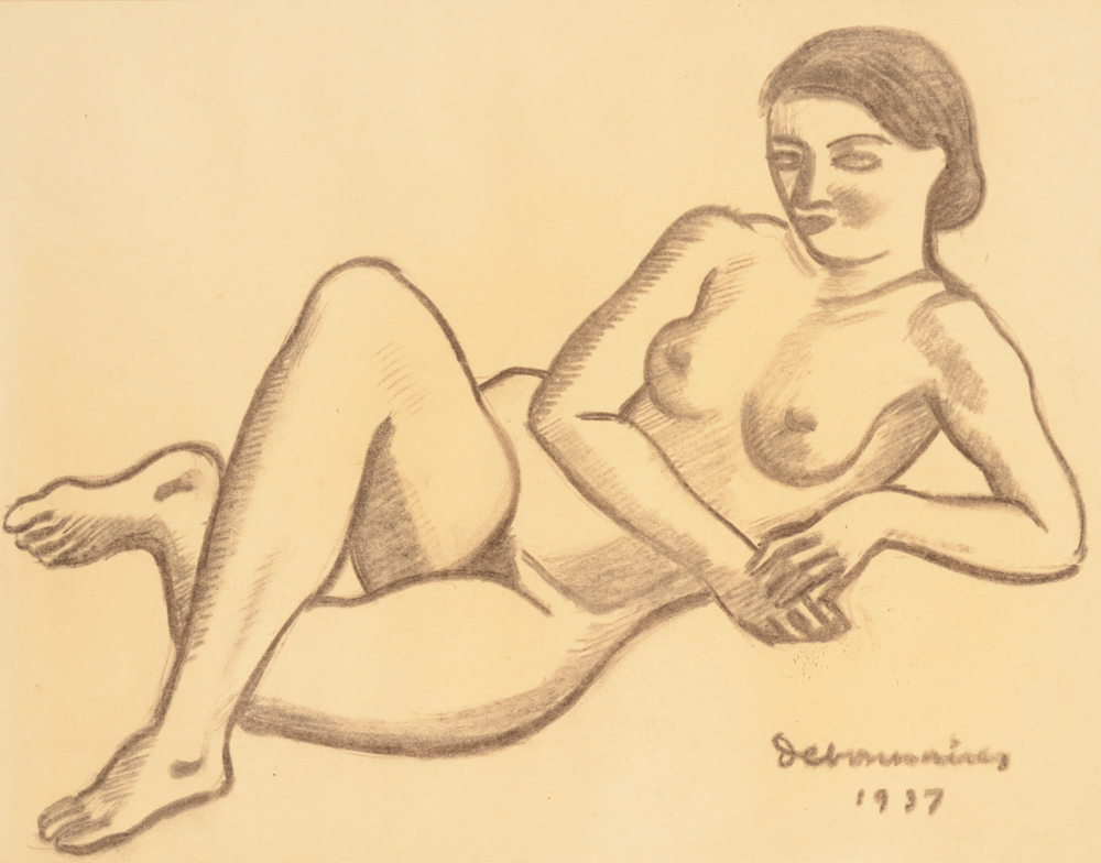 Fernand Debonnaires — dessin originale, signé
